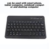 7 Inch Rechargeable Ultra Thin Russian Wireless Bluetooth Keyboard for