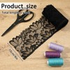 5 Yards Black Lace Trim Ribbon, 4 Inch Vintage Lace