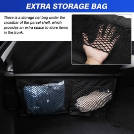 Cargo Cover for Mazda CX5 2017-2024 2025 Accessories Retractable Trunk Cover with Extra Storage Net for Mazda CX-5 Security Shield Shade Cover No Gap