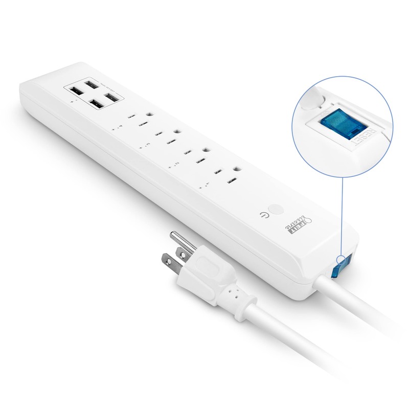 Feit Electric POWERSTRIP/WIFI Work with Alexa and Google Home, Feit