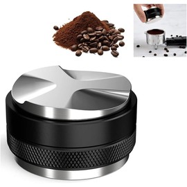 Distribuidor de Café de Tamper de Acero Inoxidable - 51 MM Tamper de Café Espresso, Nivelador de Café, Nivelador de Café de Doble Cabeza, Profundidad Ajustable Ambos Lados, Manipuladores de Mano