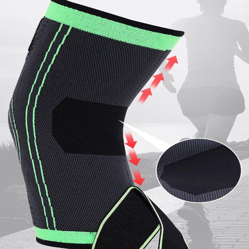 Knee Compression Sleeve - Adjustable Knee Brace,Supportive Protective Gear For