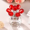 Crystal Red Rose Figurines Gifts for Women Valentine's Day, Glass