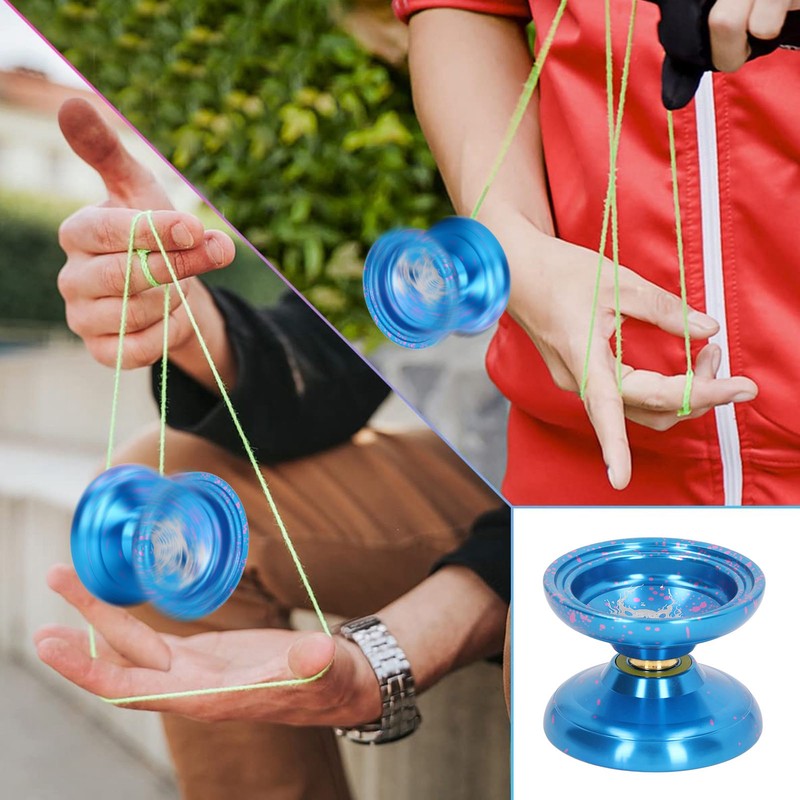 Yoyo Ball Unresponsive Aluminum Alloy Stability Advanced Yoyo with 3pcs