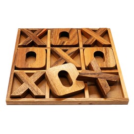 BSIRI Jumbo Tic Tac Toe Board Games - Wall Tic Tac Toe for Rustic Home Decor Farmhouse Decor, Patio Decor, Coffee Table Decor, Ideal Outdoor Games, Game Night, Family Games, Unique Gifts for Couples