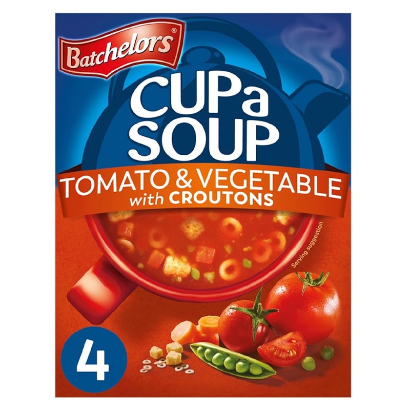 Batchelors Cup a Soup with Croutons Tomato and Vegetable 4