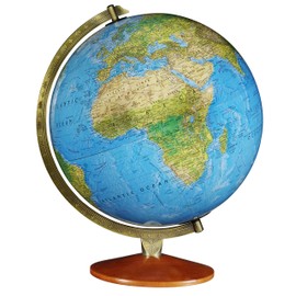 Replogle Odessa - Blue Ocean 2-Way Map, Illuminated World Globe, Raised Relief, Up-to-Date Cartography, Made in USA(12"/30cm Diameter)