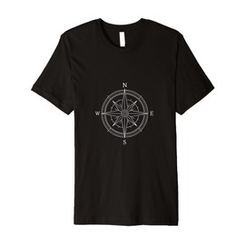 Compass rose windrose outdoor design for adventurers Premium T-Shirt