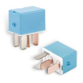 dawfall 2 PCS Automotive AC Relay, 4-pin Normally Open AC Compressor Regulator, Automotive Circuit System Controller, Compatible with Violet Relay 90987-02027 (Blue)