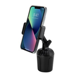 Scosche UHCUP2M-SP1 Universal Cup Phone Holder Mount with Adjustable Arms and Adjustable Base, Expands to Fit Cupholder, 360 Degree View Rotation
