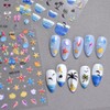 Summer Ocean Nail Stickers Starfish Seashell Sea Coconut Tree Nail