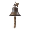 5" Solid Brass Bell Antique Brass Quality Marine Wall Mounted