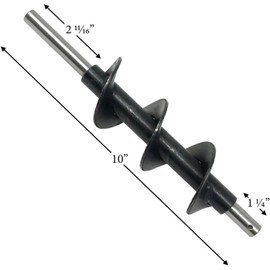 Auger Shaft for P22 P23 Pellet Stoves with 1RPM Auger Motor: AUG-22-SPFL Compatible with Breckwell