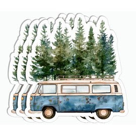 3Pcs Bus Sticker - Camping Sticker - Outdoor Sticker - Travel Sticker - Camping Lover Sticker - Sticker for Water Bottle - Laptop - Mug