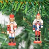 SHATCHI 13cm Wooden Christmas Nutcrackers 4pcs Set - Soldiers King