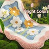 Boriad Non-Slip Flower Bath Rug Soft 20×32,Microfiber Floral Bathroom Mat