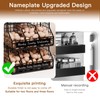 Egg Holder Countertop with 5 Dividers & Labels, 2 Tier