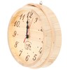 Sauna Wall Clock, Wooden Wall Clock 9 inch Sauna Timer