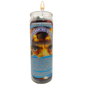 VELADORA ESOTÉRICA TUMBA TRABAJOS Y HECHIZOS | QUITA MALDAD, DAÑOS Y BRUJERÍAS, ROMPE MALEFICIOS, AMARRES, Y SALACIONES, VELA AROMÁTICA DE INTENCIÓN PREPARADA