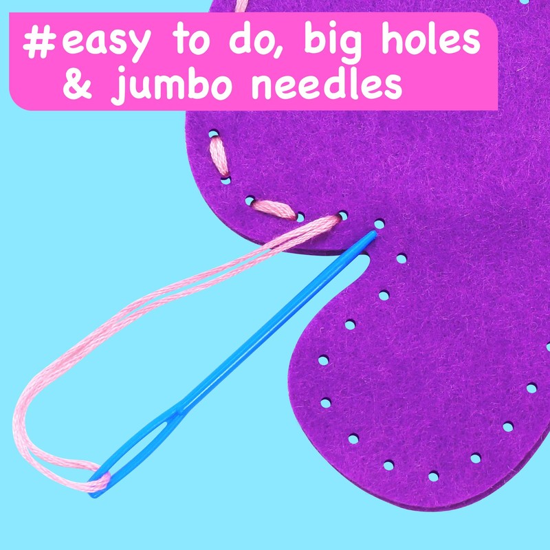 EZCRA Unicorn Sewing Kit for Kids Ages 4-8, 4 Easy