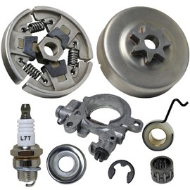 Clutch Drum Sprocket 3/8" 7T Assembly Oil Pump Worm Gear Spark Plug kit for STIHL MS290 MS310 MS390 Chainsaw Replacement Parts 1125 160 2002 1125 640 2000 1127 160 2051 1125 640 7110 1127 640 3200