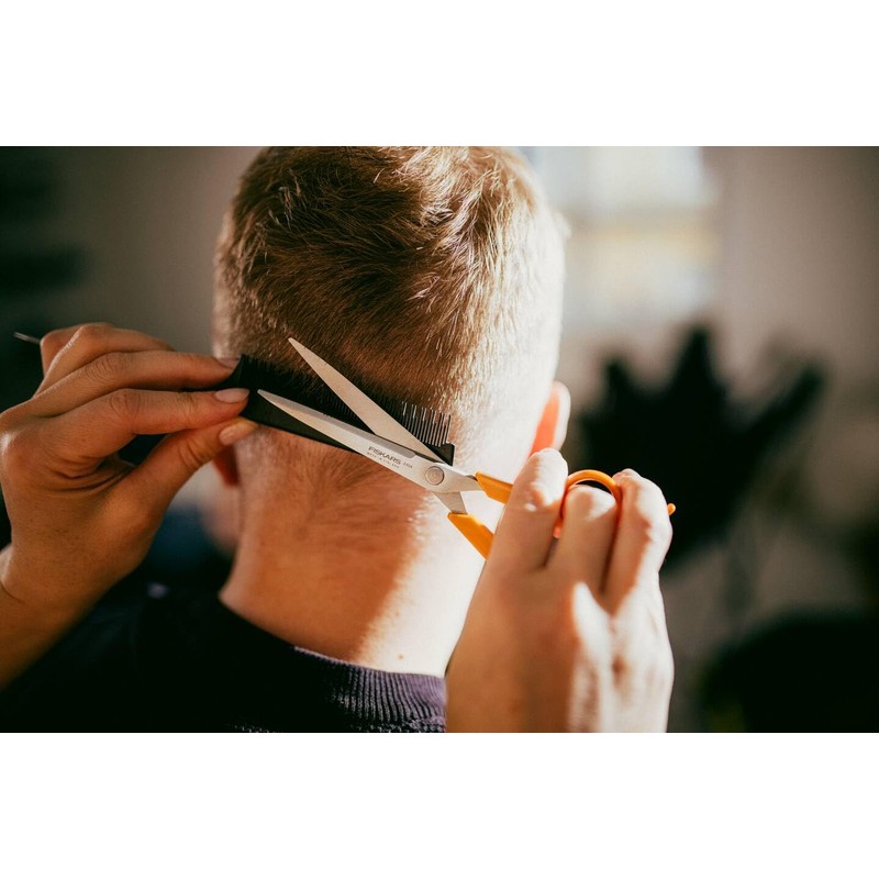 Fiskars Classic Hair Scissors, with Finger Rest, Right- and Left-Handed,
