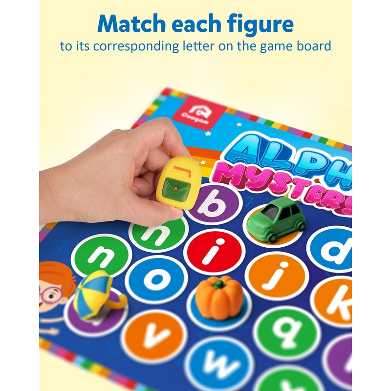 Coogam Mystery Surprise Box, Fine Motor Letter Matching and Sorting