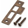 3-1/2" Antique Brass Door Strike Plate Latch for Mortise, Striker,