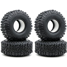 TxxRcss RC 1.3 Inch Sticky Soft Tires 70 * 26mm for TRX4M SCX24 1/18 1/24 Wheels Upgrades, High Viscosity RC 1.3 Crawler Tires Rubber Tyre (C1302)