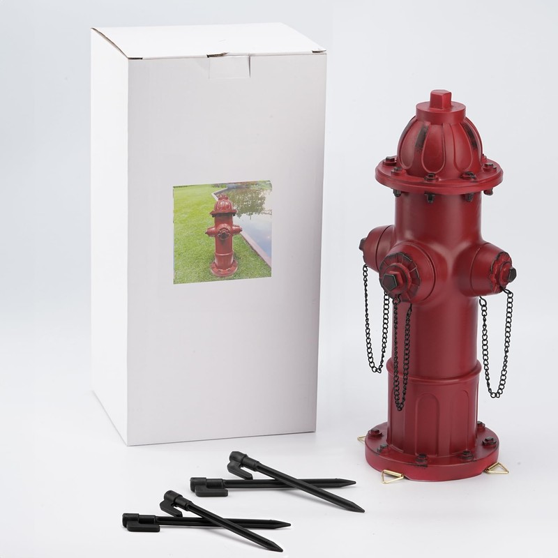 Teaeeno Fire Hydrant for Dog to Peed on Outdoor Statue,13.2