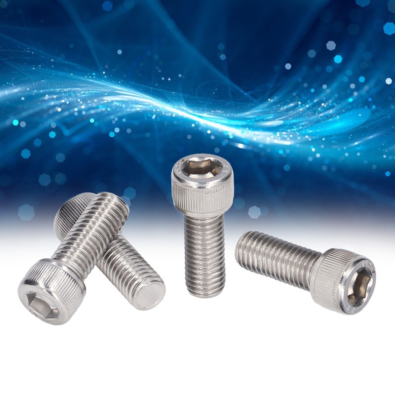 20Pcs Bolt Socket Cap Screws Coarse Thread A2‑70 Stainless Steel