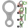 Escalada Rappel Safety 35KN Montaismo Escalada Figura 8 Cuerda Descensor