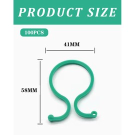 AORHOFJ 100 Stück Pflanzenklammer, Gartenpflanzenklammer, Kunststoff-Kletterpflanzenklammer, Pflanzenklammer-Gitterklammer, Pflanzenklammer zur Unterstützung der Pflanzenhaltung