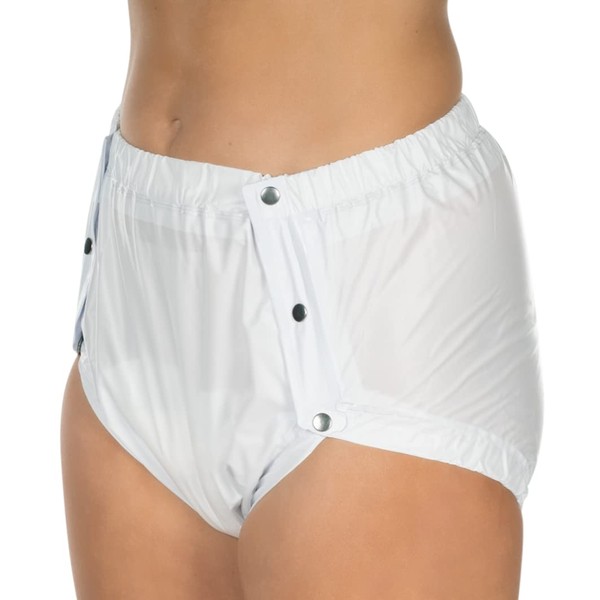 Suprima 1-249-039 Unisex Incontinence PVC Briefs with Buttoned Design Size