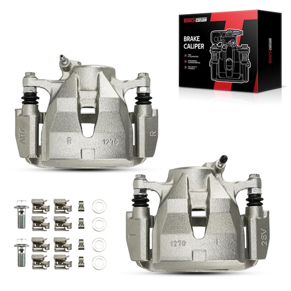 Torchbeam Front Brake Calipers Set for Toyota 2009-2013 Matrix 2.4L,