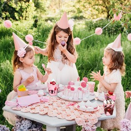 Mifoci 5 oz Plastic Dessert Cups Appetizer Cups for Parties Mini Square Disposable Dessert Bowls Clear Parfait Bowls for Pudding Fruit Yogurt Ice Cream Mousse(Pink,100 Pcs)