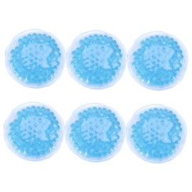 Gatuida 6pcs Round Gel Ice and Heat Therapy Packs for Reusable Cold Compress for Headaches Muscle and Recovery Design