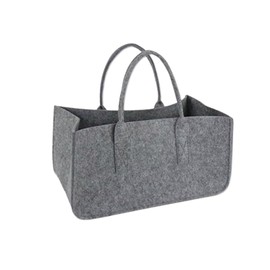 S.T.S.G Firewood Bag, Firewood Carrier 50x25x25cm (19.7x9.8x9.8 inches), Tote Bag Case, Large Capacity, Portable, Outdoor, Camping, gray