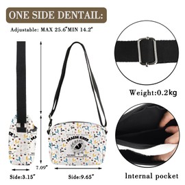 MBMSO 4th Wing Crossbody Bag Romantasy Fantasy Novel Reader Gift for Book Lovers Dragon Rider merch Fantasy Bookish Gift Tote (Rider HB-CB)