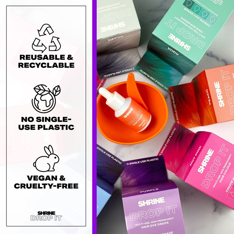 SHRINE Drop It Semi-Permanent Hair Dye Drops Pink 20ml