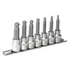 Sealey Ak621 Hex Ball-End Socket Bit Set 7Pc Metric 3/8Sq