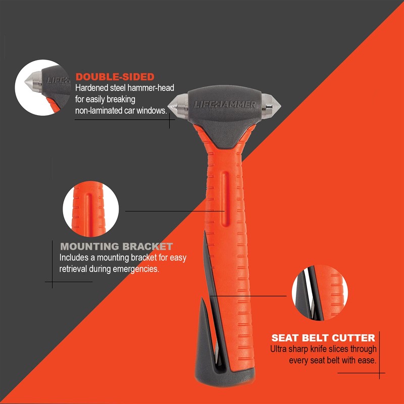 Lifehammer Safety Hammer Plus - Emergency Escape and Rescue Hammer