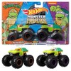 Hot Wheels Monster Trucks 1:64 Pack of 2 Michelangelo &