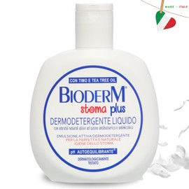 Bioderm Stoma Plus® Detergente Cura e Igiene della Stomia e Cute Peristomale - Pulizia Area Peristomale del Paziente Stomizzato - Svolge Azione Antibatterica, Lenitiva e Dermoprotettiva