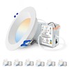 Adetu 4 Inch Anti-Glare LED Downlight,Dimmable Ceiling Light with 5CCT