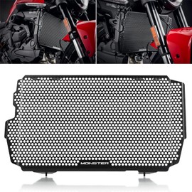 Motorcycle Radiator Guard Grille Protective Grill Cover For Monster 937 950 937 Plus 950 Plus 2021-2022 Black