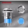 Mini Marine 12V 16mm 5/8" 5A Mini Waterproof Locking SPST