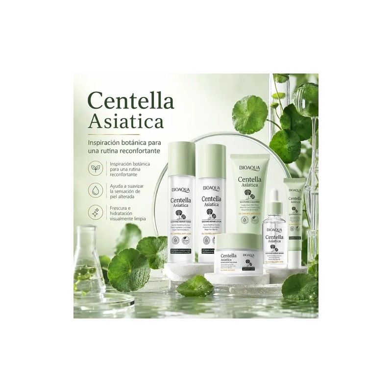 Kit Facial Centella Asiática, Acné, Manchas Arrugas,grasa,6p
