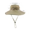 Mukeyo - Sombrero de malla para mujer, con ala ancha,