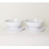 TUPPERWARE Allegra Serving Bowl 2 x 275 ml White/Silver